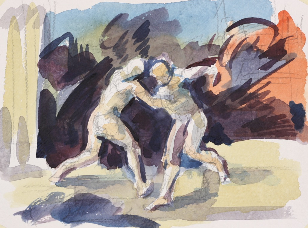 untitled; watercolor, 30 x 42 cm, 2019