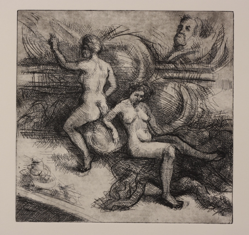 untitled; etching/drypoint, 25 x 25 cm, 2014