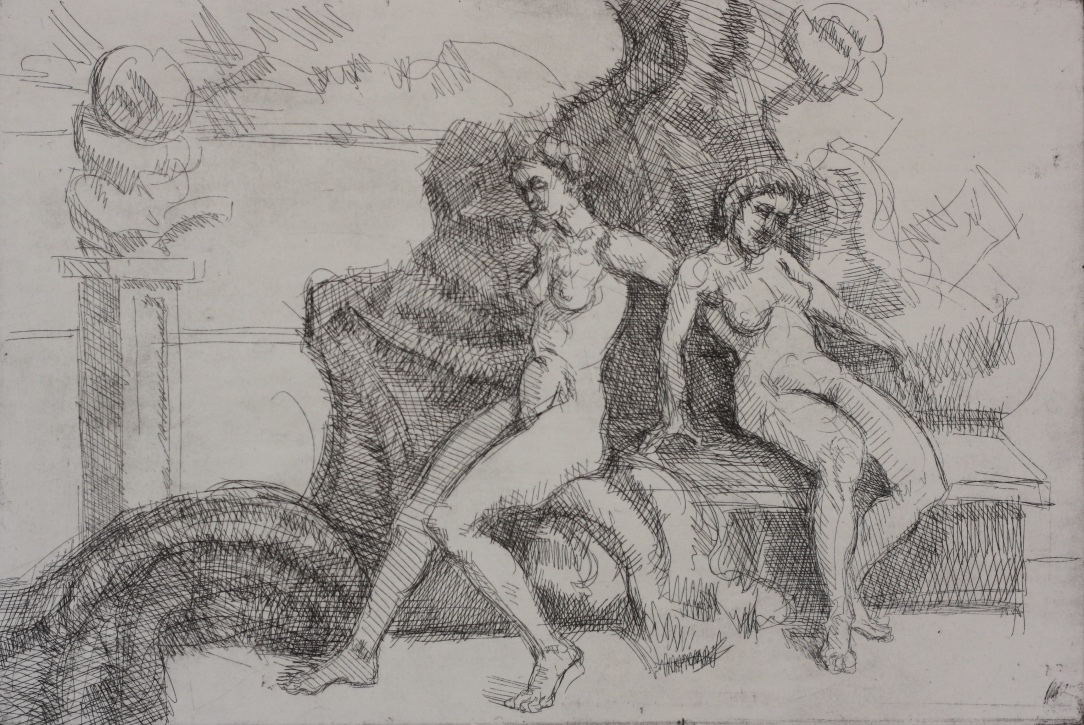 untitled; etching, 16 x 24 cm, 2014