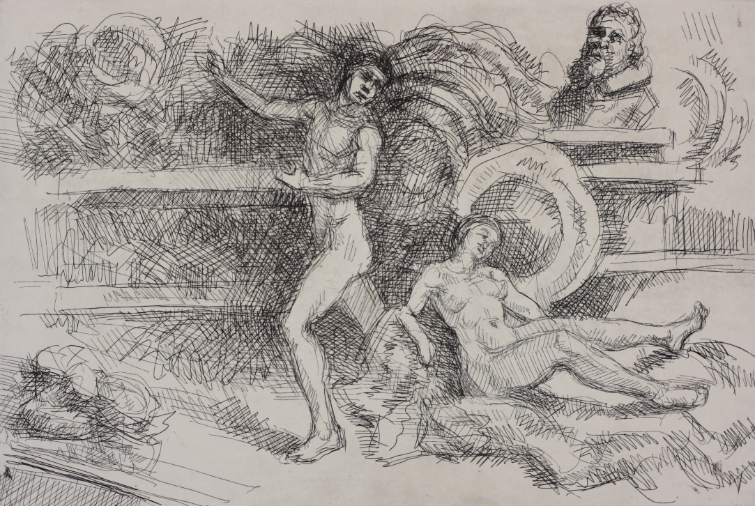 untitled; etching, 16 x 24 cm, 2014