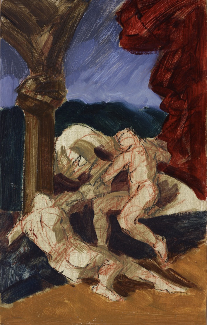 untitled; oil on board, 38 x 24 cm, 2017