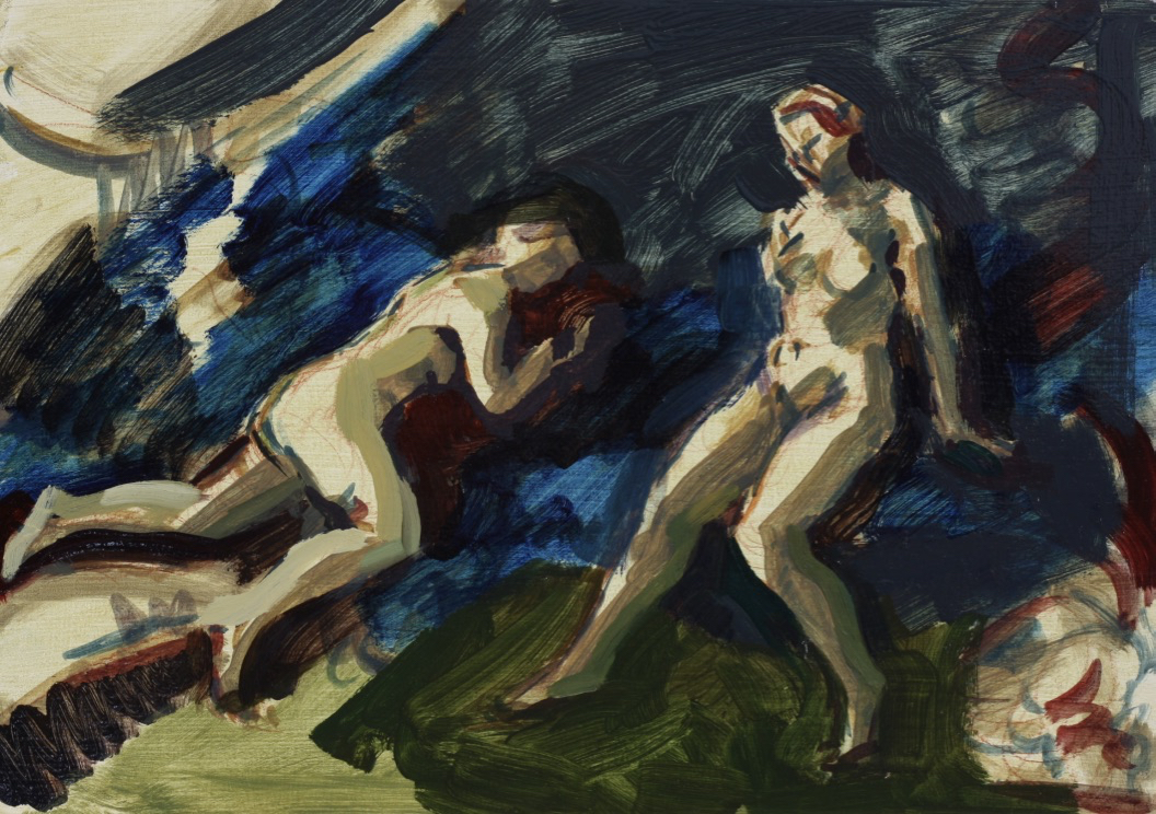 untitled; oil on board, 25 x 35 cm, 2017